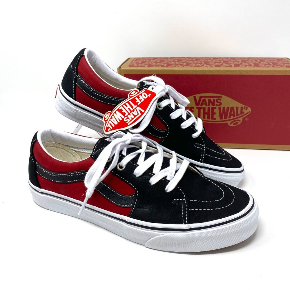Vans Sk8 Low Leather Black Chili Pepper Sneakers Low Top SB Men's VN0A4UUK2S1 - Picture 9 of 11